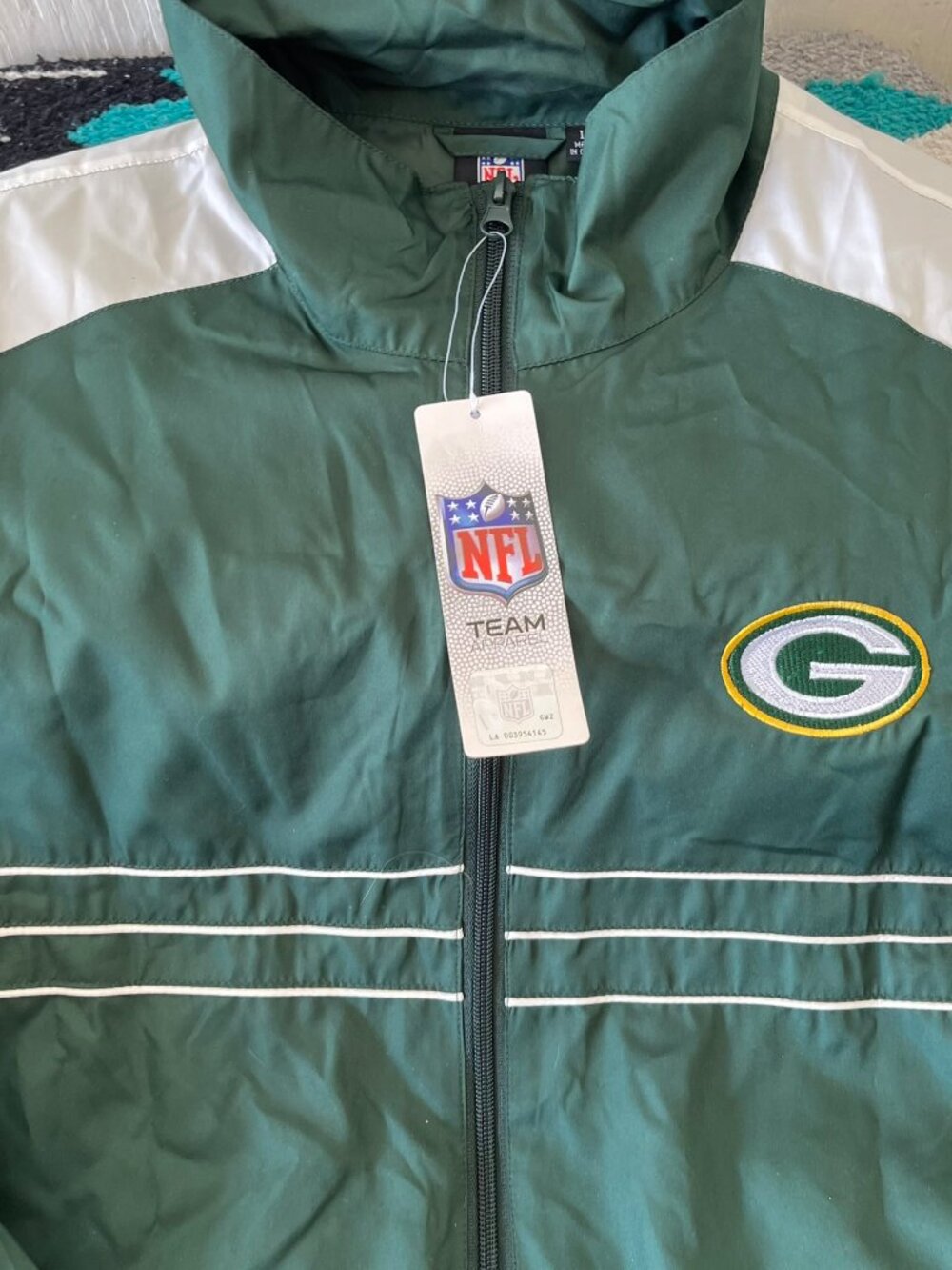 NFL Green Bay Packers Track Jacket - Green/White - Picture 4 of 6